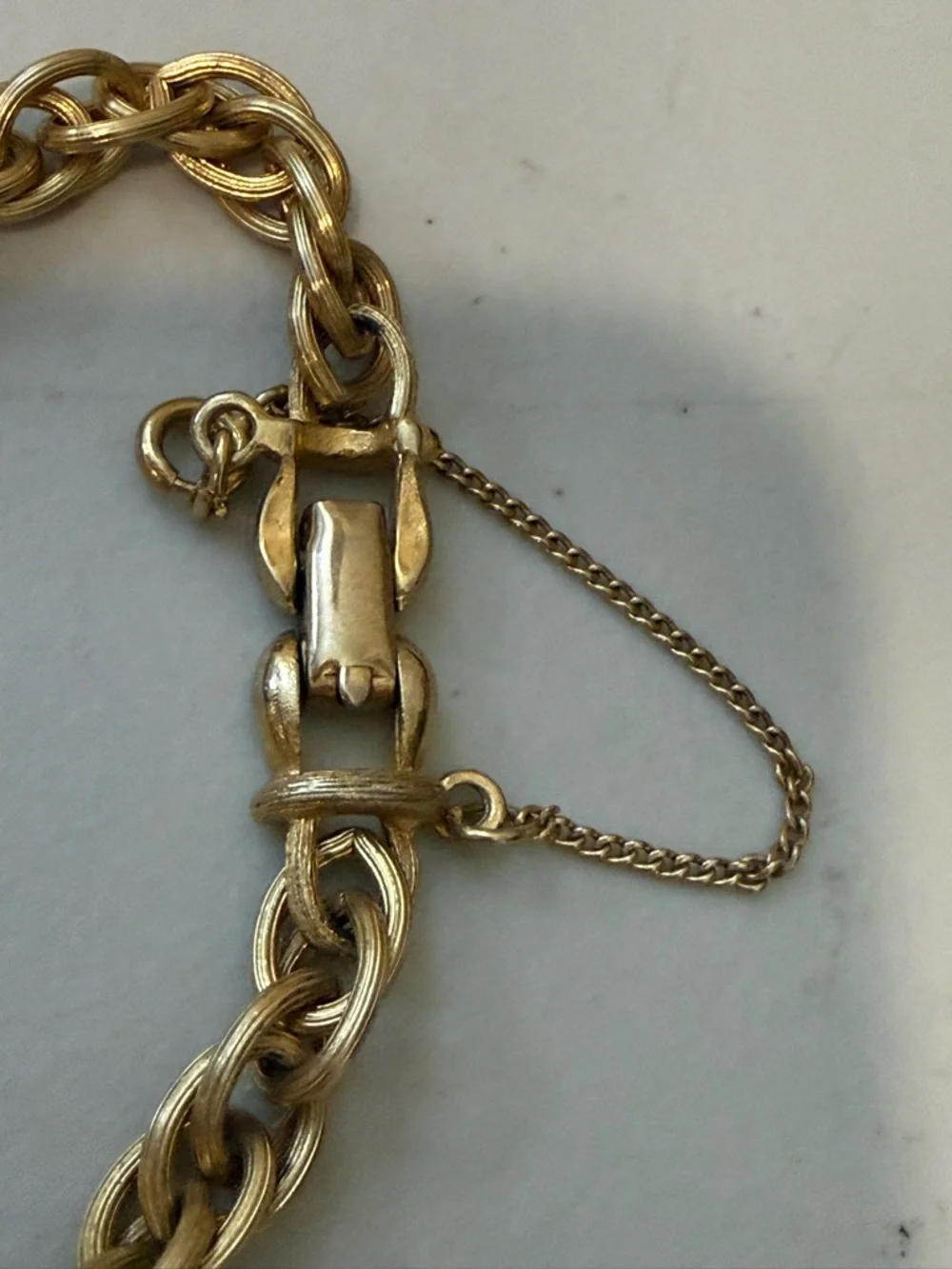 Vintage Tree of Life Charm Bracelet‎ By Lisner Gold Tone